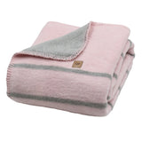 Baumwolldecke Oslo Stripes Baby Pink