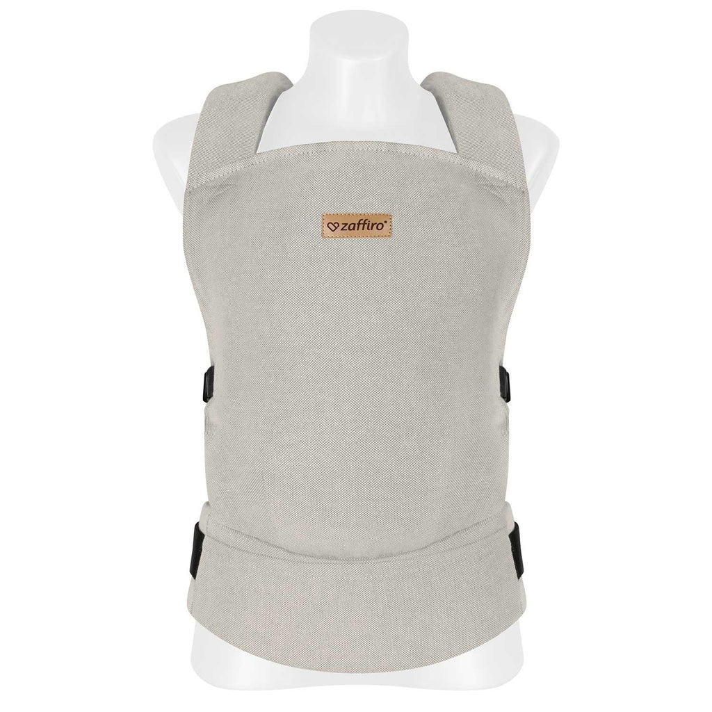 Babytrage BabyFlow, Beige – ergonomische Babytrage für Neugeborene und Kleinkinder