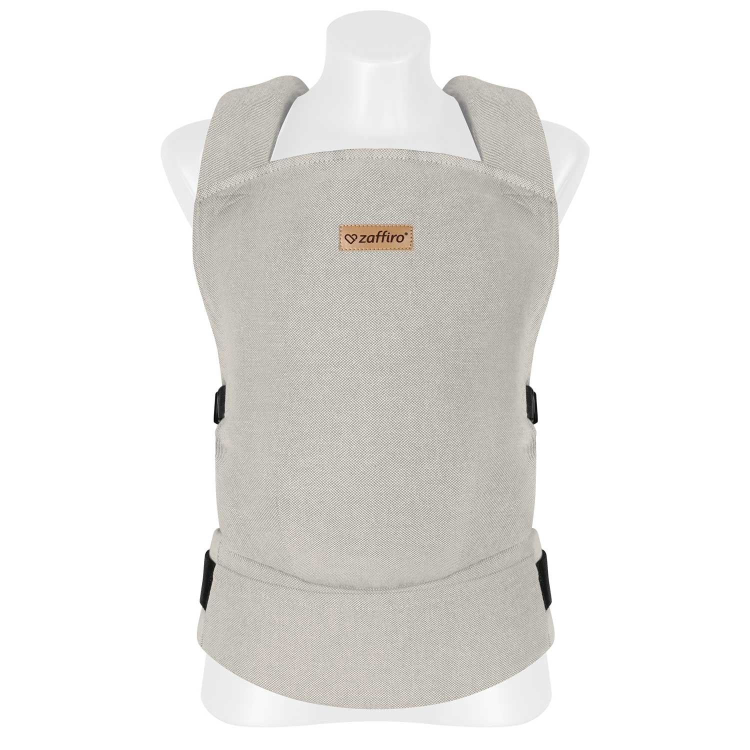 Babytrage BabyFlow, Beige – ergonomische Babytrage für Neugeborene und Kleinkinder