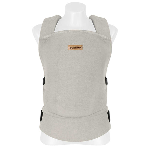 Babytrage BabyFlow, Beige – ergonomische Babytrage für Neugeborene und Kleinkinder