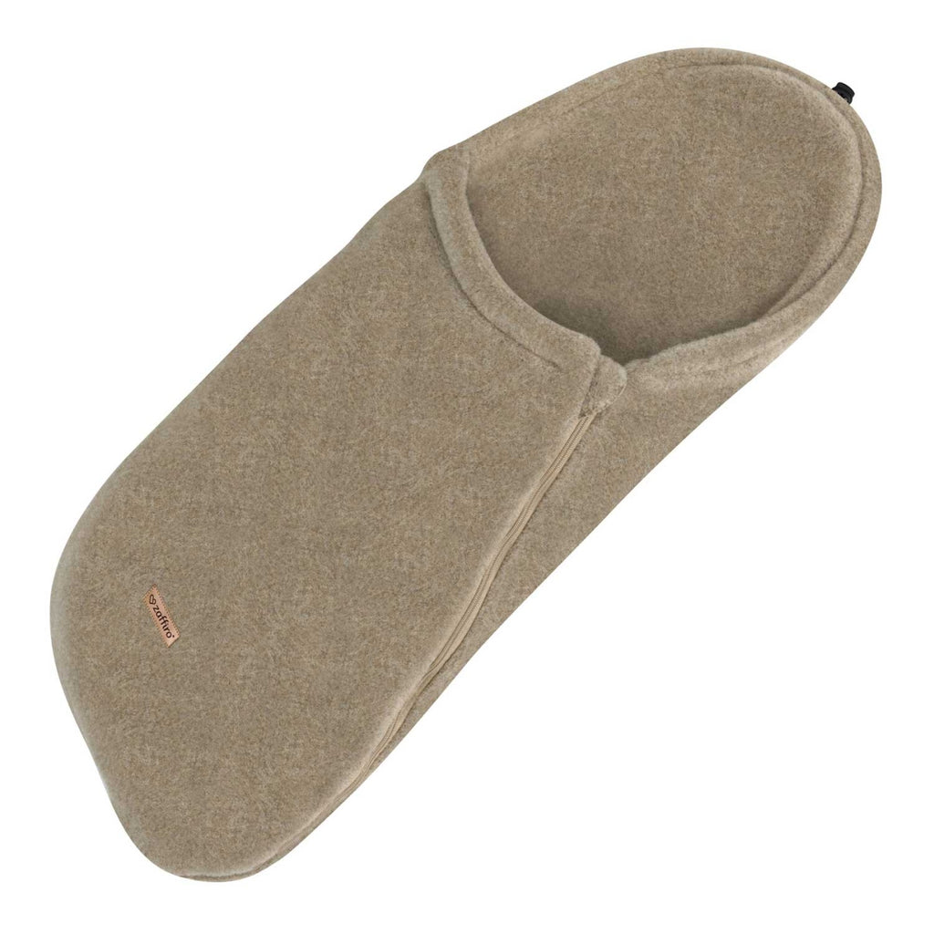 Wollfußsack Mini Sierra, Brown – Rückenansicht