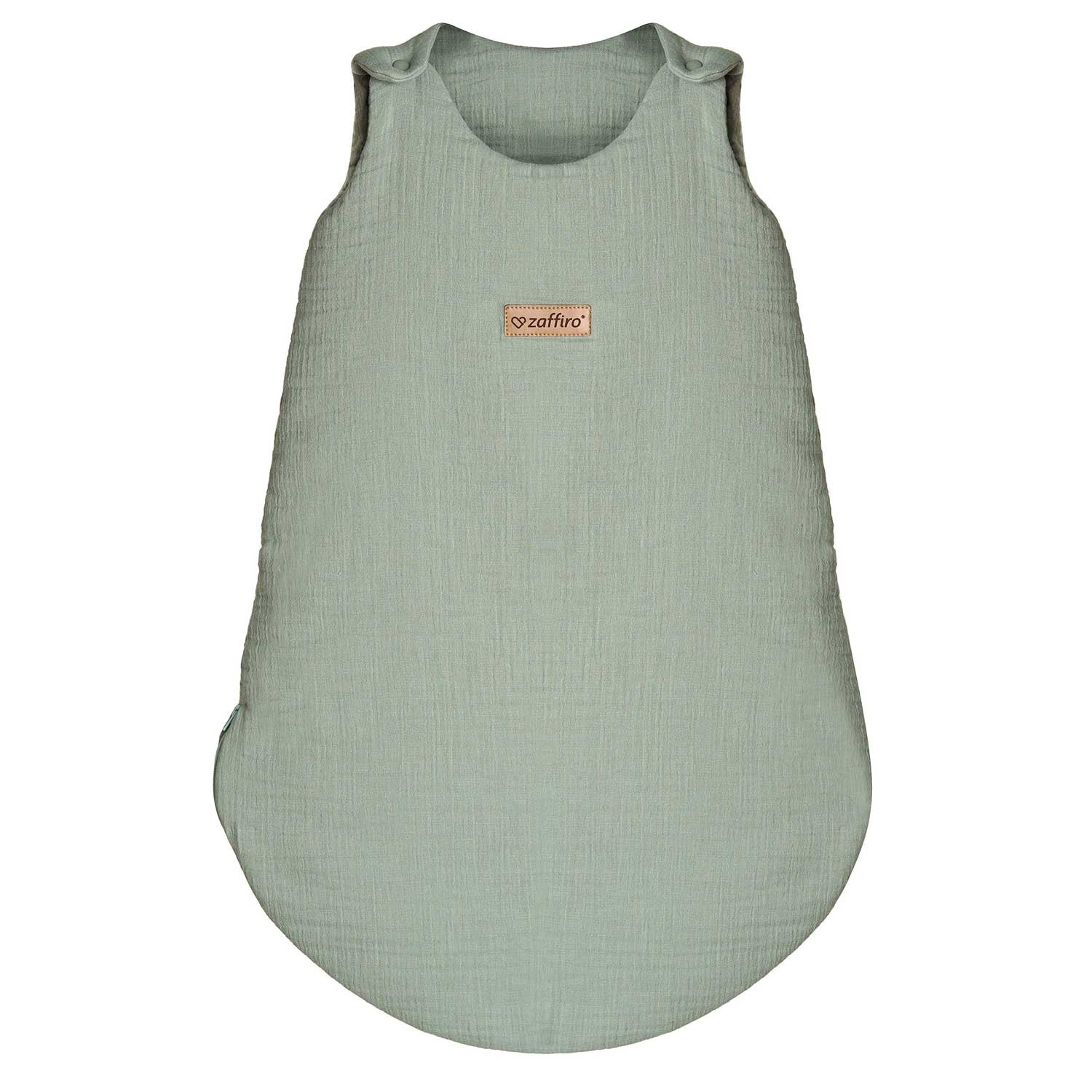 Musselin-Schlafsack Malaga 1,5 TOG, Mint – ganzjähriger Baby Schlafsack