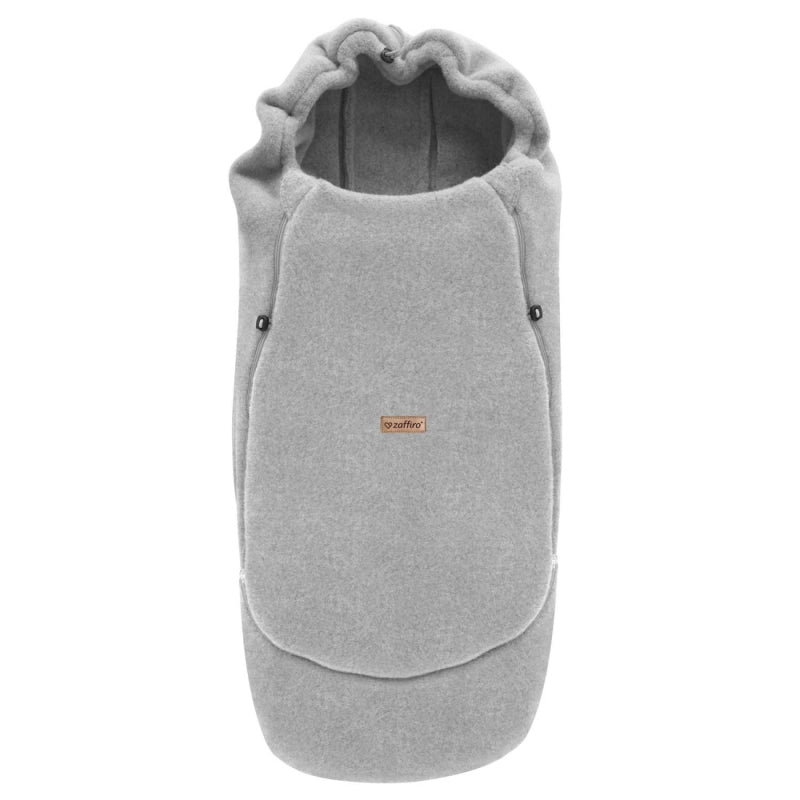 Wollfußsack Maxi Sierra, Grey – Detailansicht Wolle