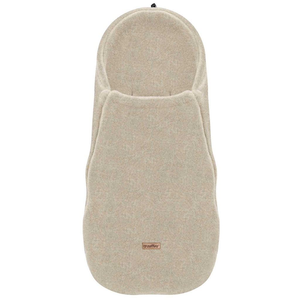 Wollfußsack Mini Sierra, Beige – Woll-Fußsack für Kinderwagen