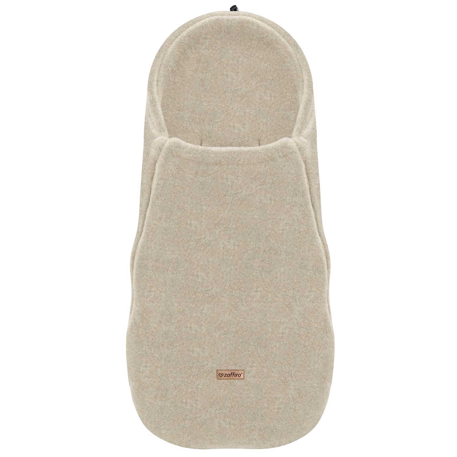 Wollfußsack Mini Sierra, Beige – Woll-Fußsack für Kinderwagen