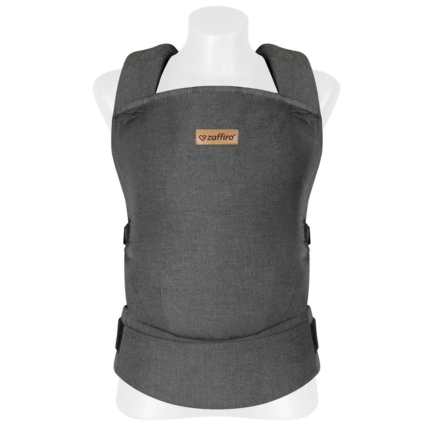 Babytrage BabyFlow, Grey – ergonomische Babytrage für Neugeborene und Kleinkinder