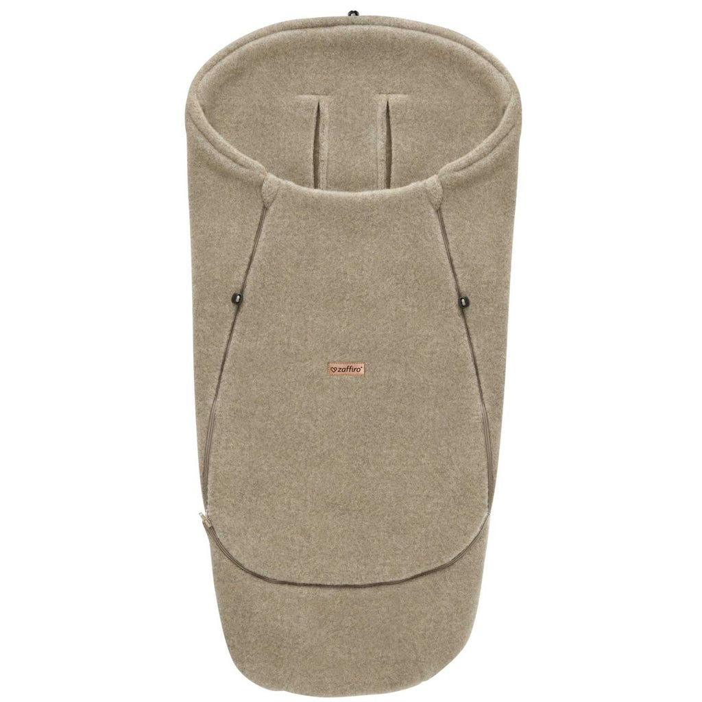 Wollfußsack Maxi Sierra, Brown – Vorderansicht