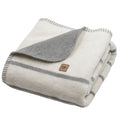 Baumwolldecke Oslo Stripes Grey – weiche Baumwolldecke mit Streifenmuster