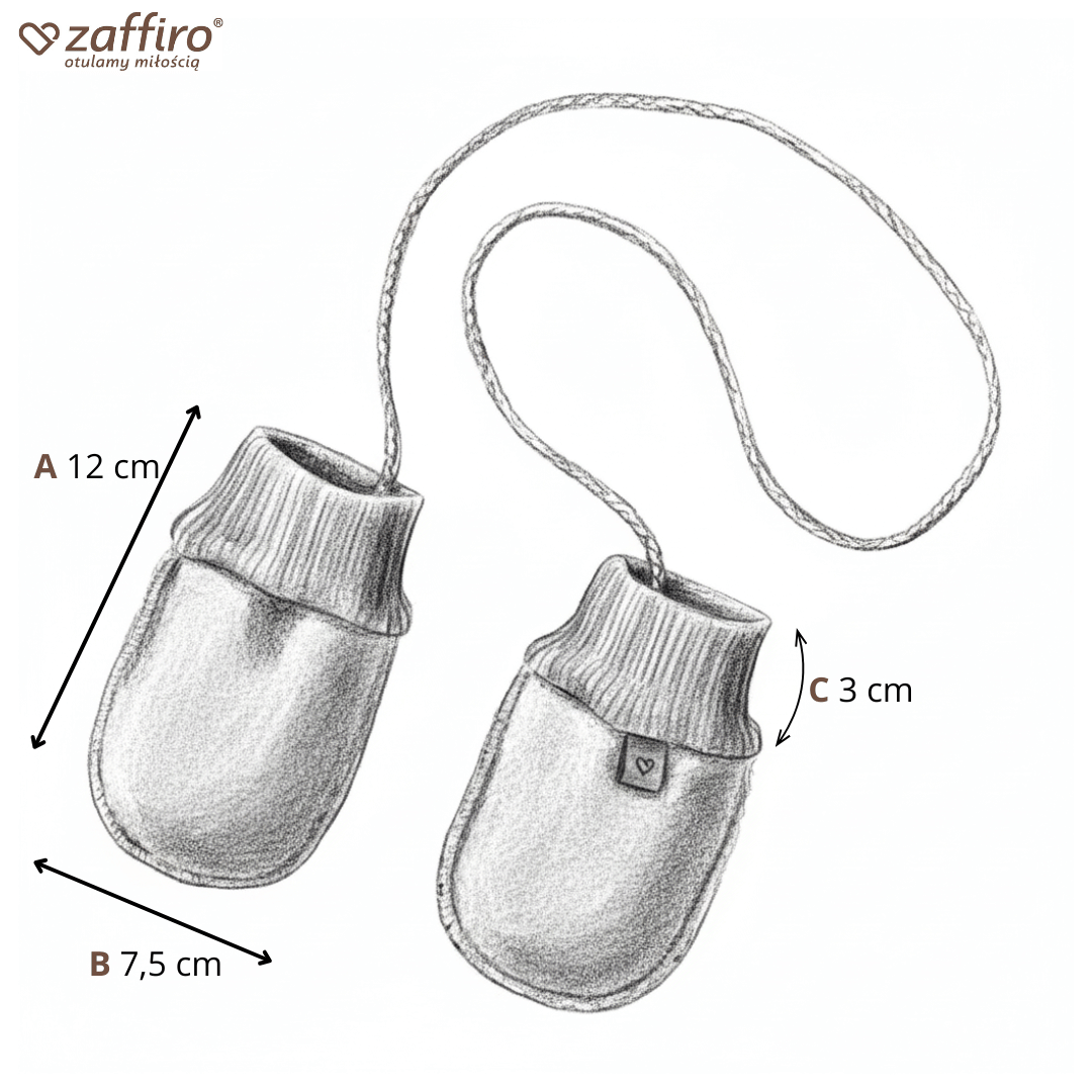 Wollfäustlinge Sierra, Grey – Detailansicht Wolle