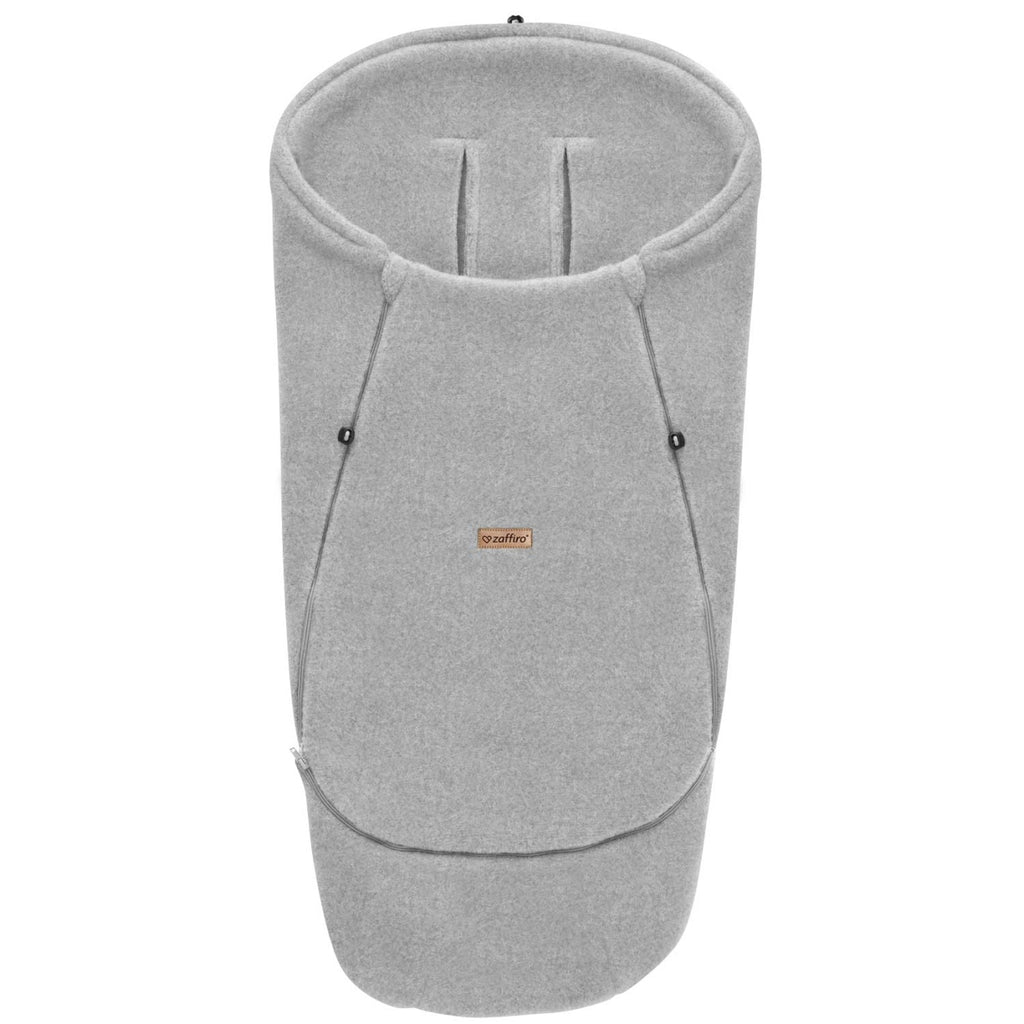 Wollfußsack Maxi Sierra, Grey – großer Woll-Fußsack für Kinderwagen