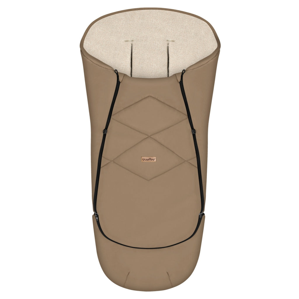 Fußsack EverGrow Aspen, Latte – mitwachsender Kinderwagen-Fußsack