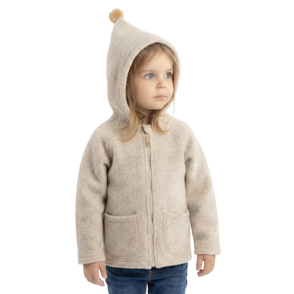 Kinder-Wolljacke Meri Sierra, Beige