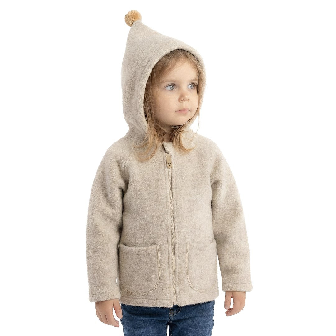 Kinder-Wolljacke Meri Sierra, Beige