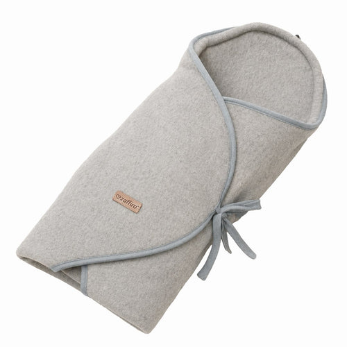 Baby-Wollswaddle Sierra Light grey