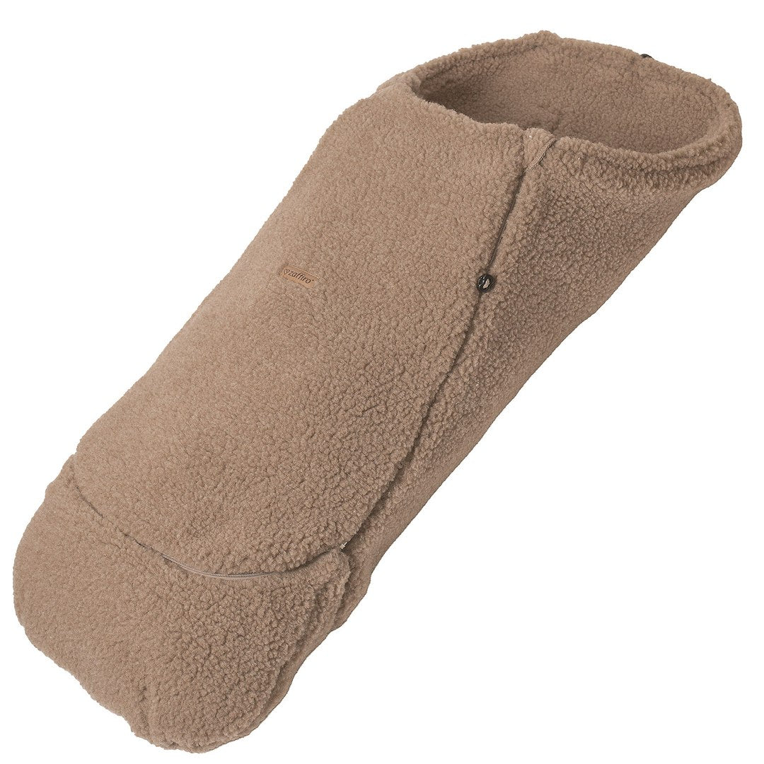 Wollfußsack Maxi Nevada, Brown – großer Woll-Fußsack für Kinderwagen