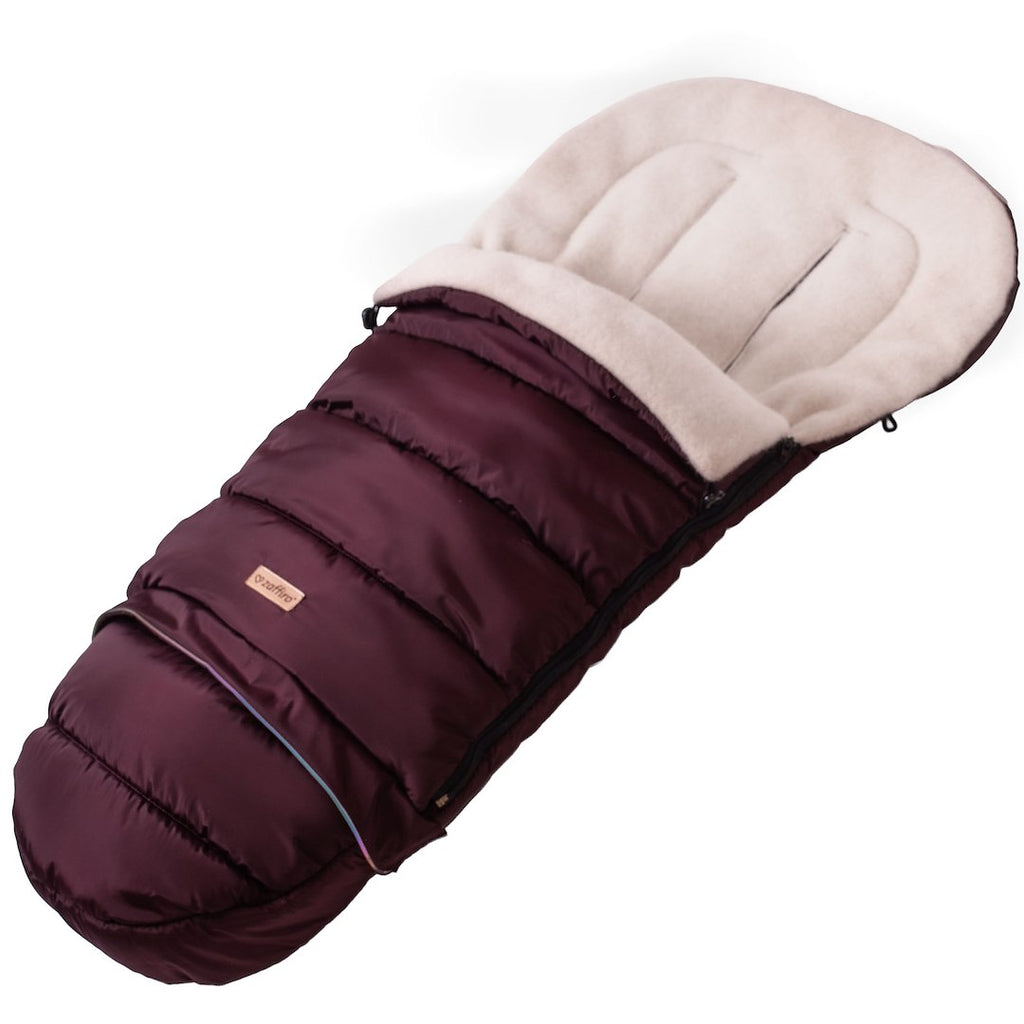 Fußsack iGrow Aspen, Burgundy – mitwachsender Babyfußsack 0–36 Monate