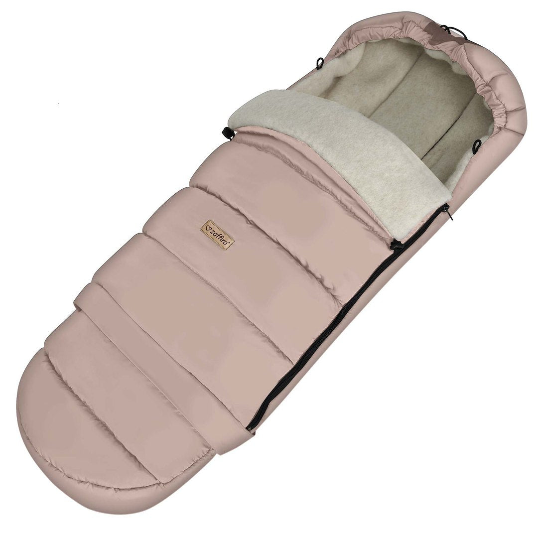 Fußsack iGrow Aspen, Baby Pink – Innenansicht Baby Fußsack