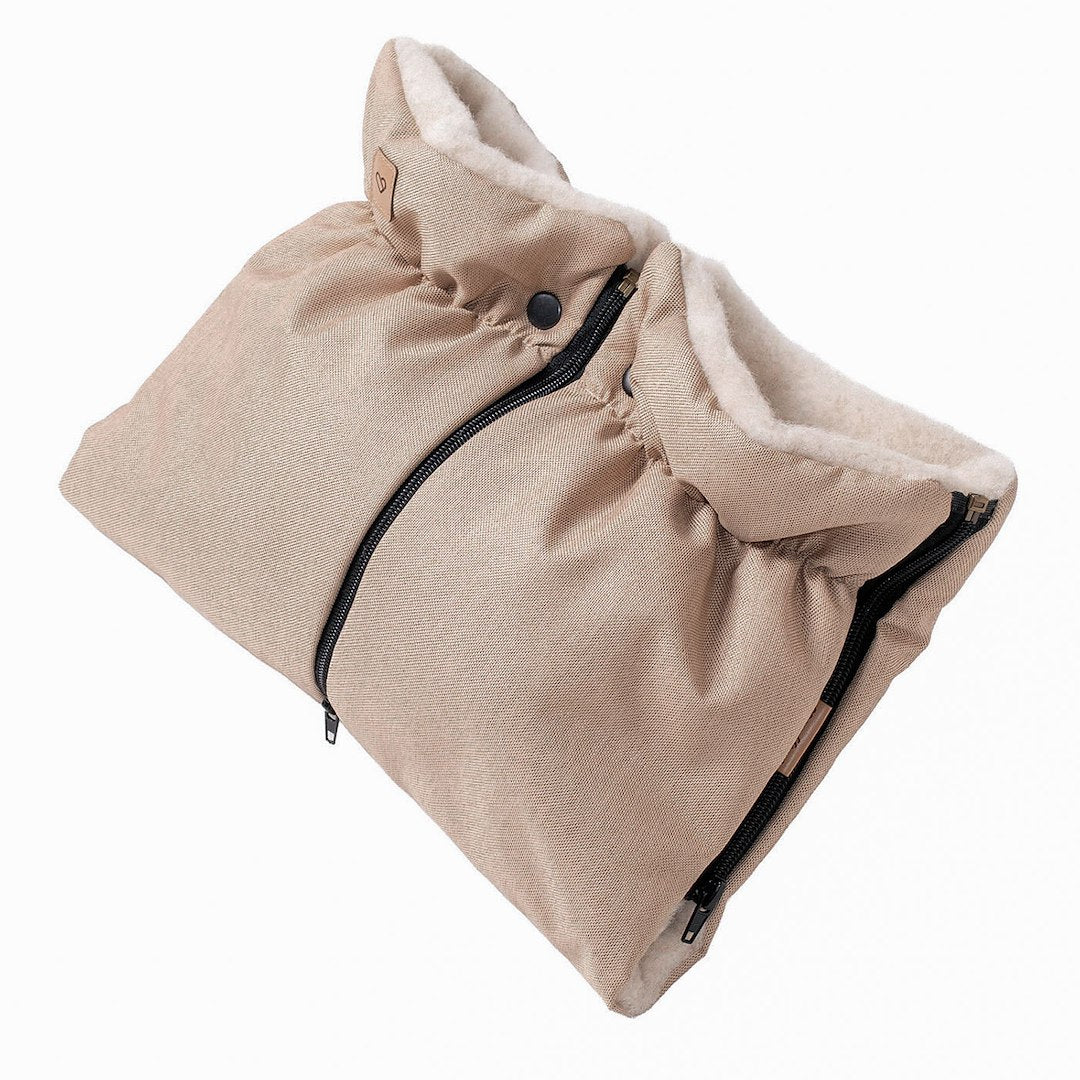 Kinderwagenmuff Scandi Beige