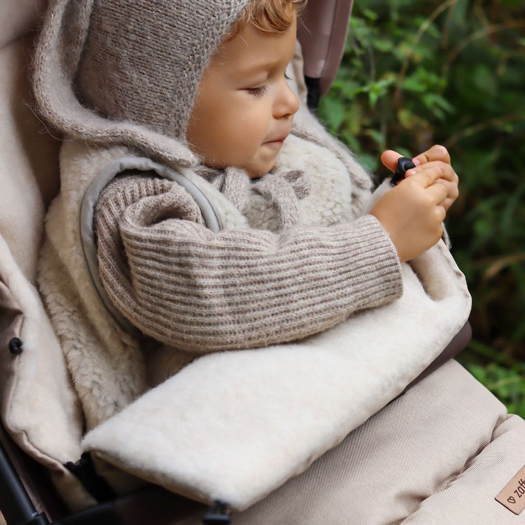Fußsack iGrow Scandi, Beige – Verstellsystem mitwachsend