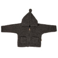 Kinder-Wolljacke Meri Nevada, Anthracite – Kinder Wolljacke aus Merinowolle