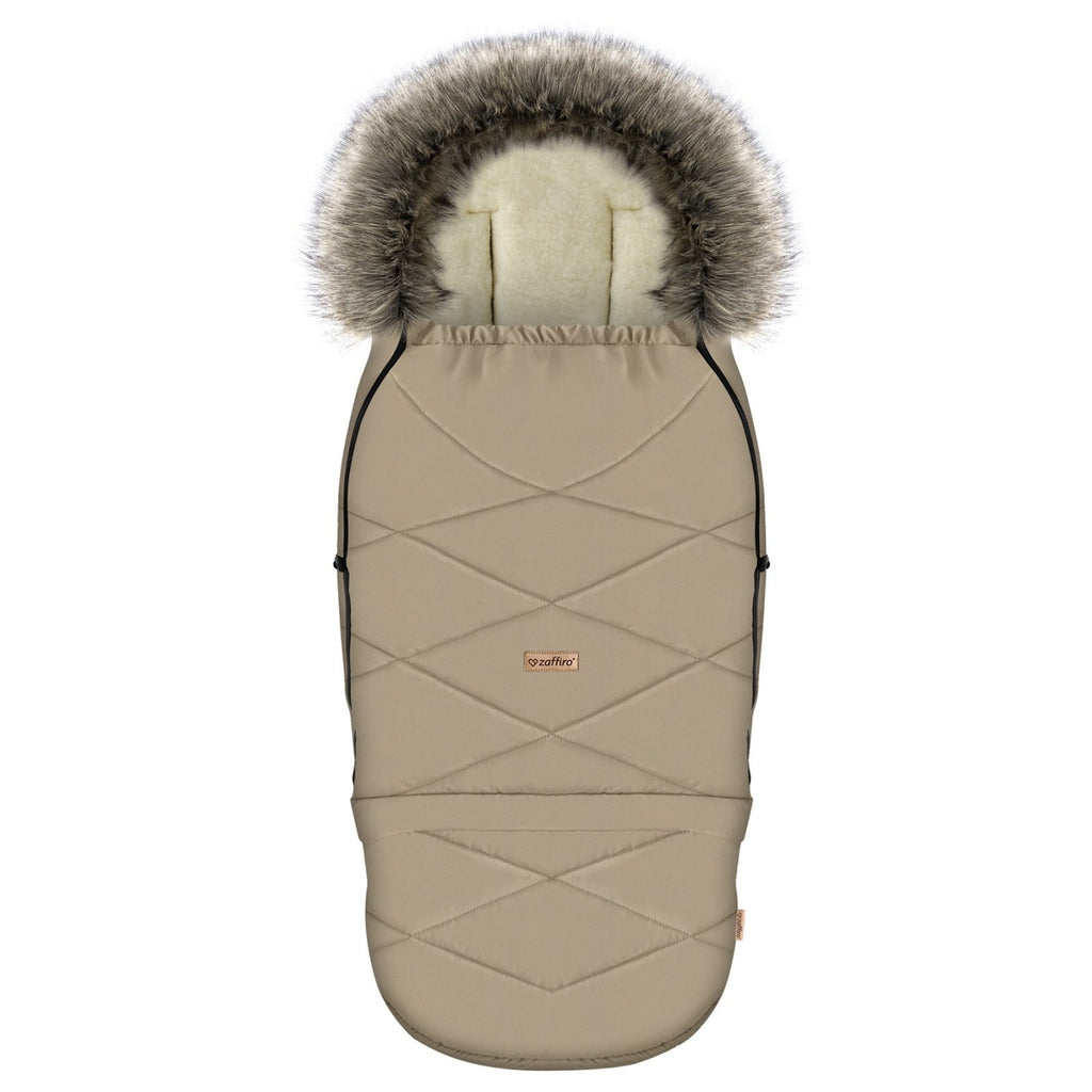 Fußsack GrowUP Nordico, Beige – mitwachsender Babyfußsack 0–36 Monate