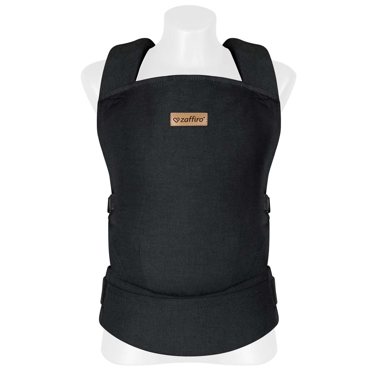 Babytrage BabyFlow, Anthracite – ergonomische Babytrage für Neugeborene und Kleinkinder