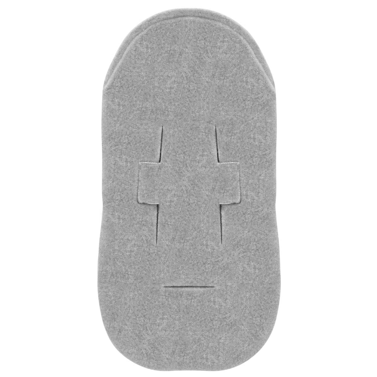 Wollfußsack Mini Sierra, Grey – Vorderansicht