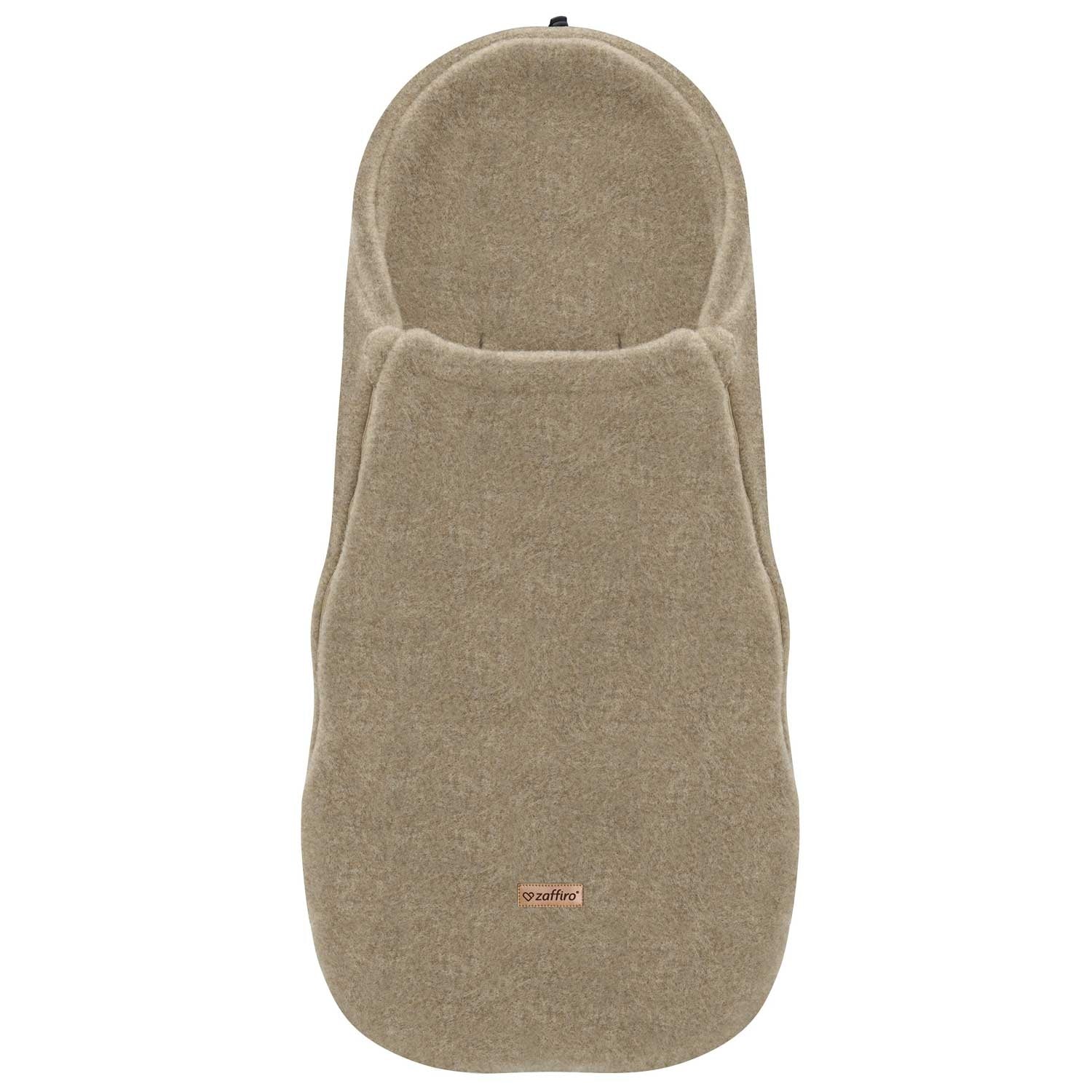 Wollfußsack Mini Sierra, Brown – Woll-Fußsack für Kinderwagen