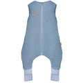 Musselin-Schlafsack Malaga mit Beinen 2,5 TOG, Baby Blue – warmer Winterschlafsack mit Beinöffnungen für Kleinkinder
