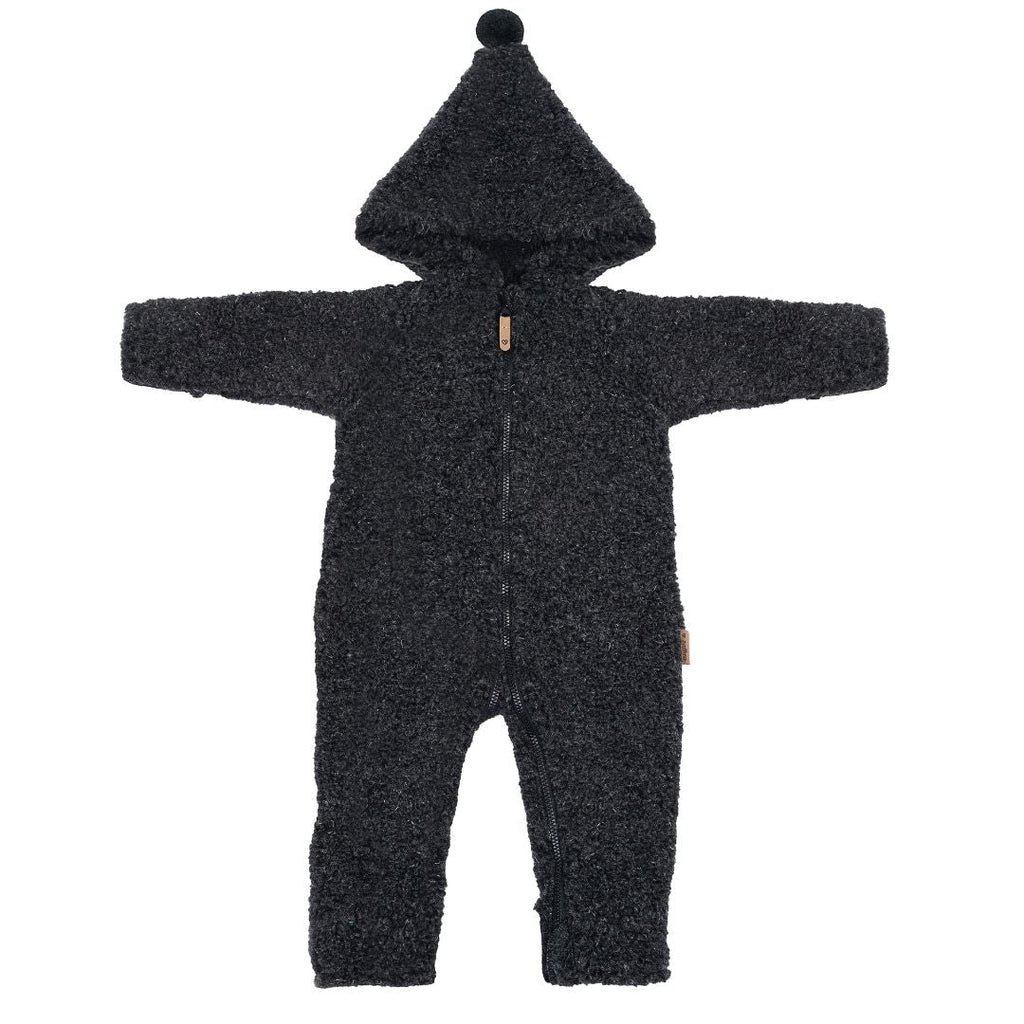 Wolloverall Nevada, Anthracite – Baby Wolloverall aus Merinowolle
