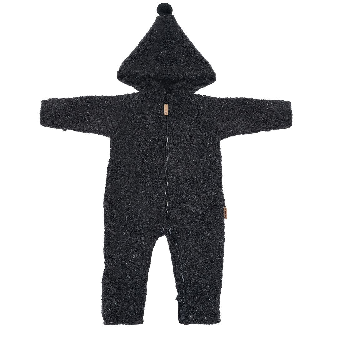 Wolloverall Nevada, Anthracite – Baby Wolloverall aus Merinowolle
