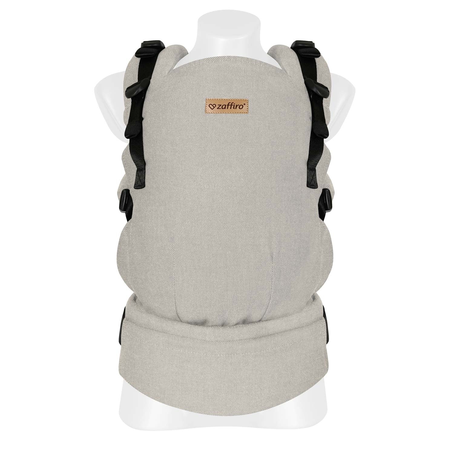 Babytrage BabyGrow, Beige – mitwachsende ergonomische Babytrage
