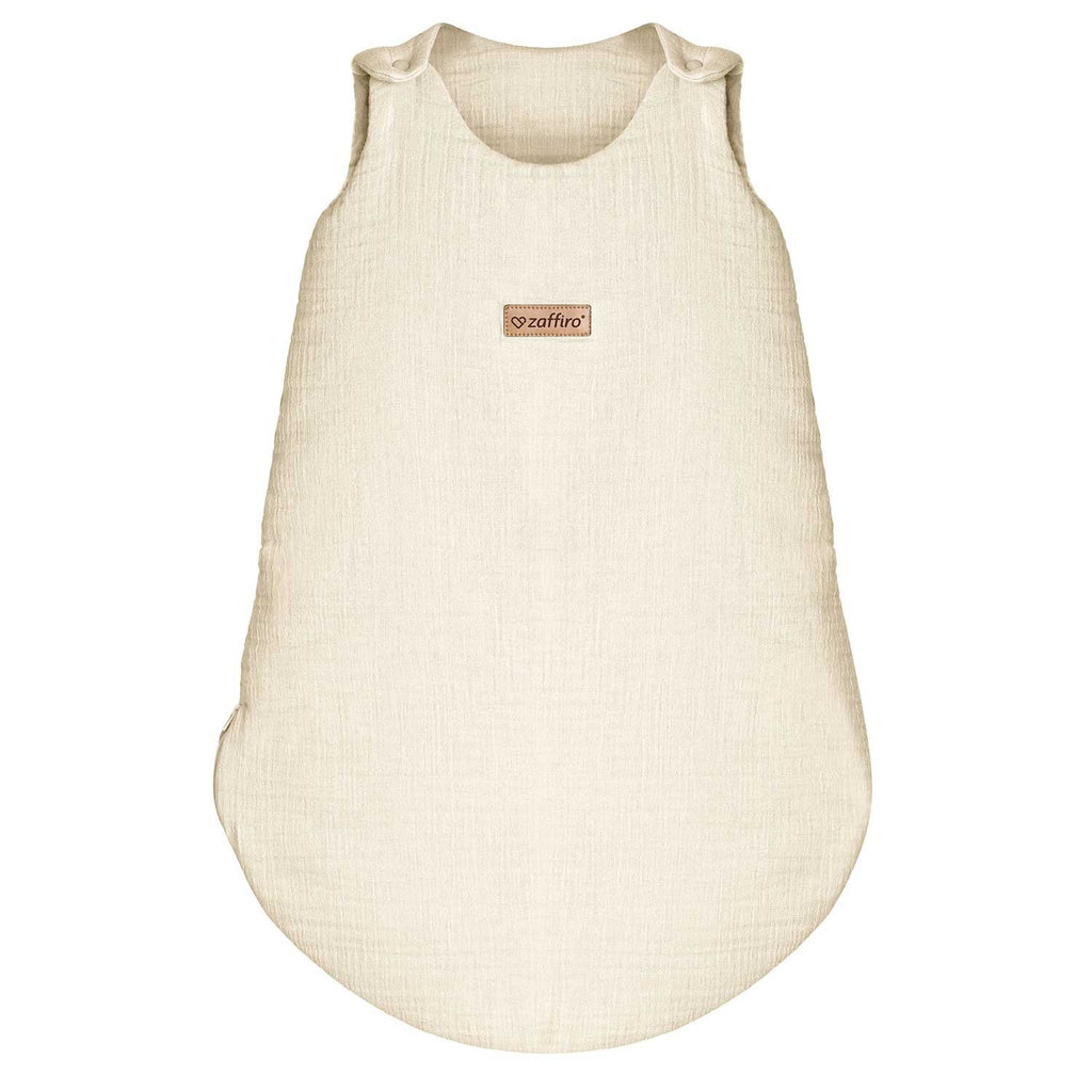 Musselin-Schlafsack Malaga 2,5 TOG, Vanilla – warmer Baby Schlafsack für kühle Nächte