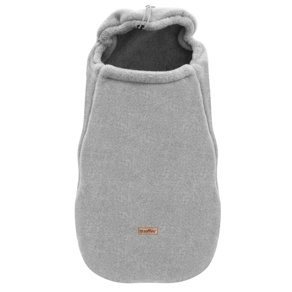Wollfußsack Mini Sierra, Grey – Detailansicht Öffnung