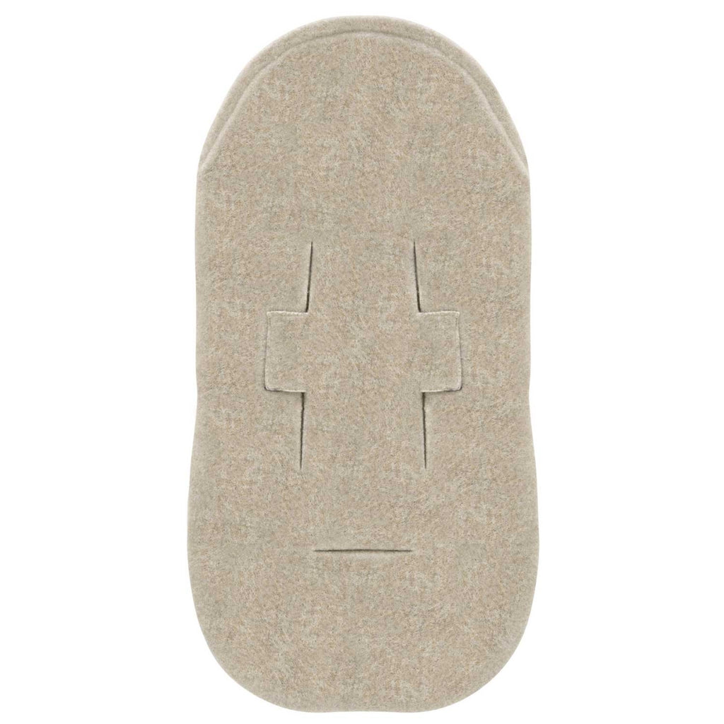 Wollfußsack Mini Sierra, Beige – Vorderansicht