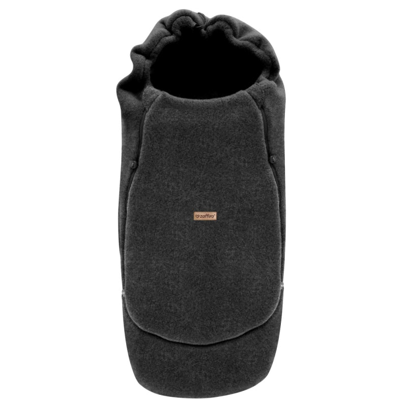 Wollfußsack Maxi Sierra, Anthracite – Detailansicht Wolle
