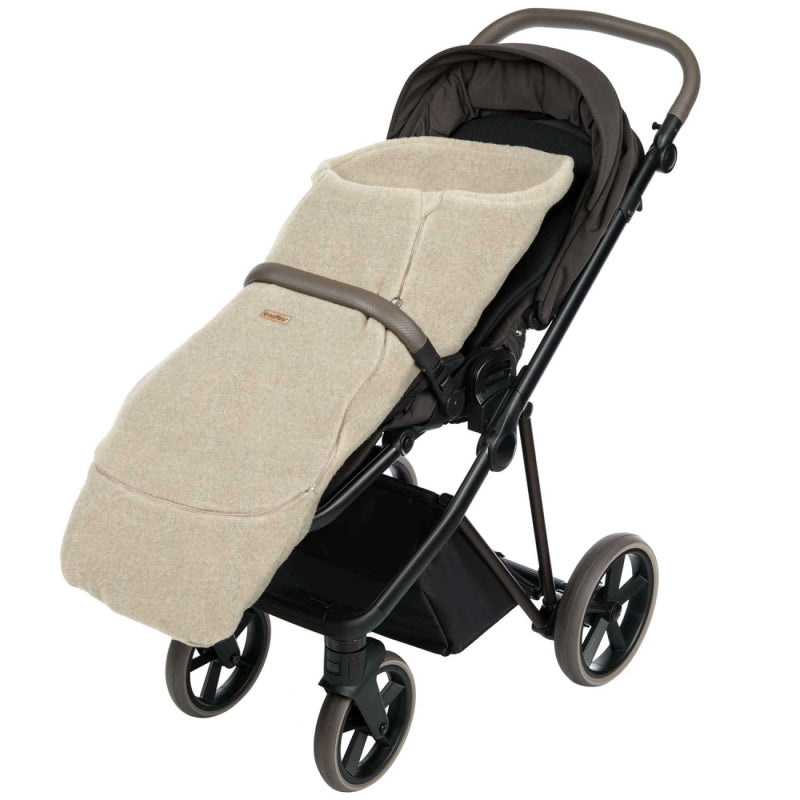 Wollfußsack Maxi Sierra, Beige – Innenansicht