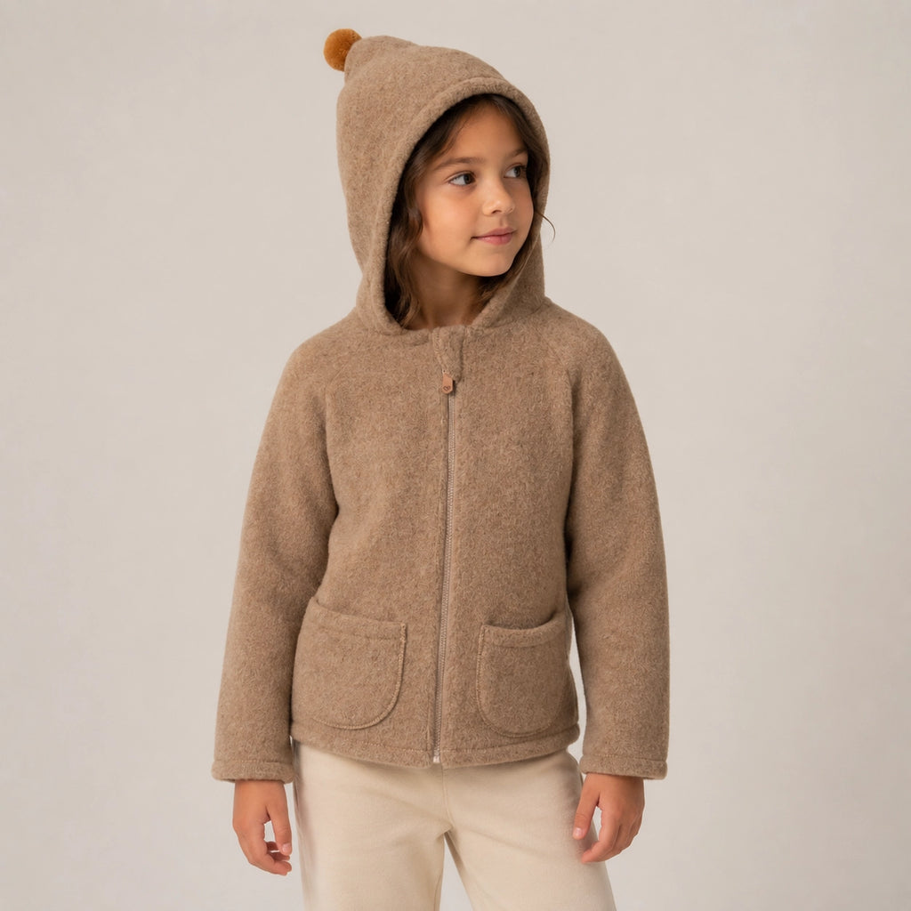Kinder-Wolljacke Meri Sierra, Brown