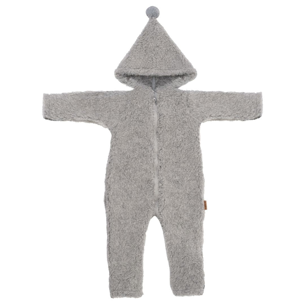 Wolloverall Nevada, Grey – Baby Wolloverall aus Merinowolle