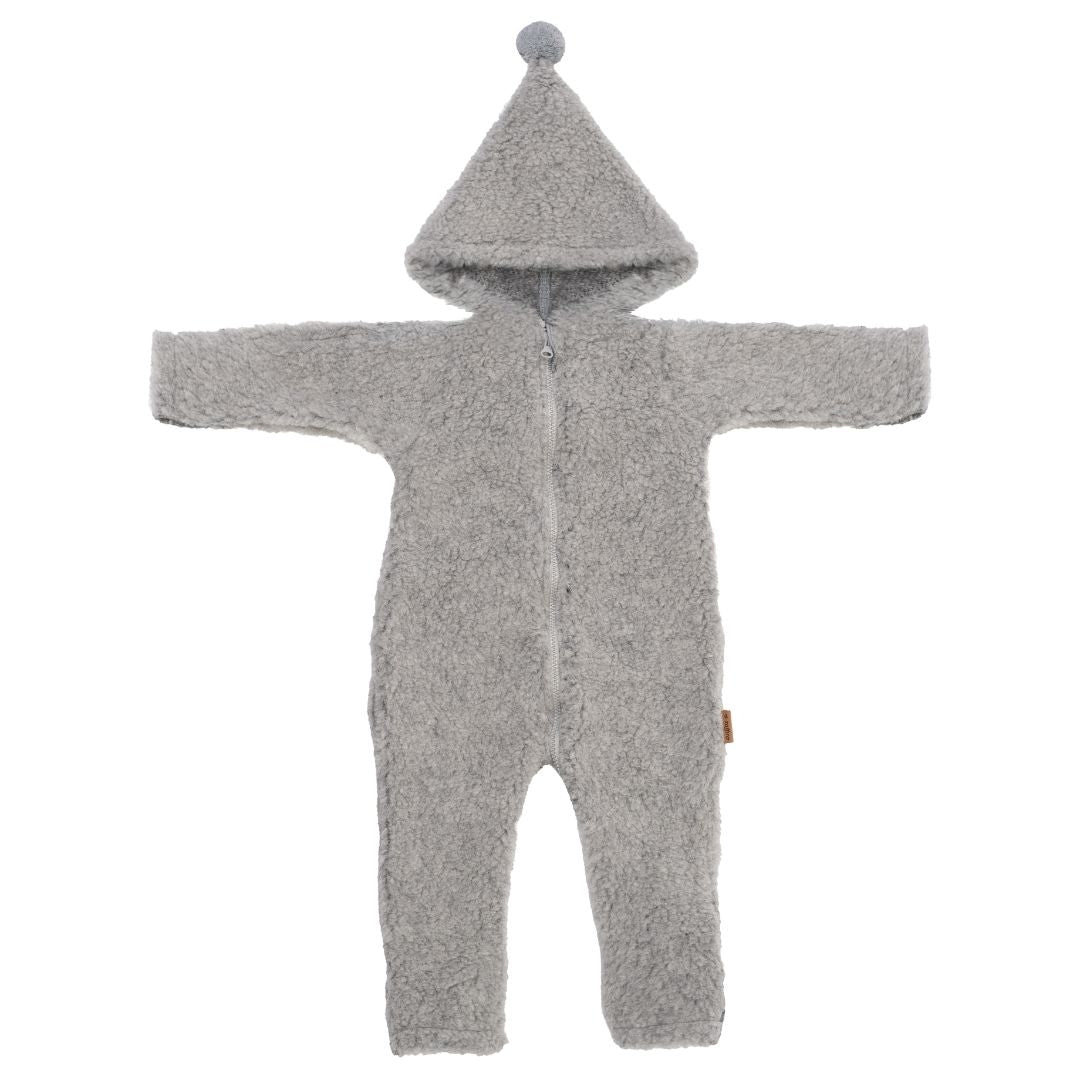 Wolloverall Nevada, Grey – Baby Wolloverall aus Merinowolle