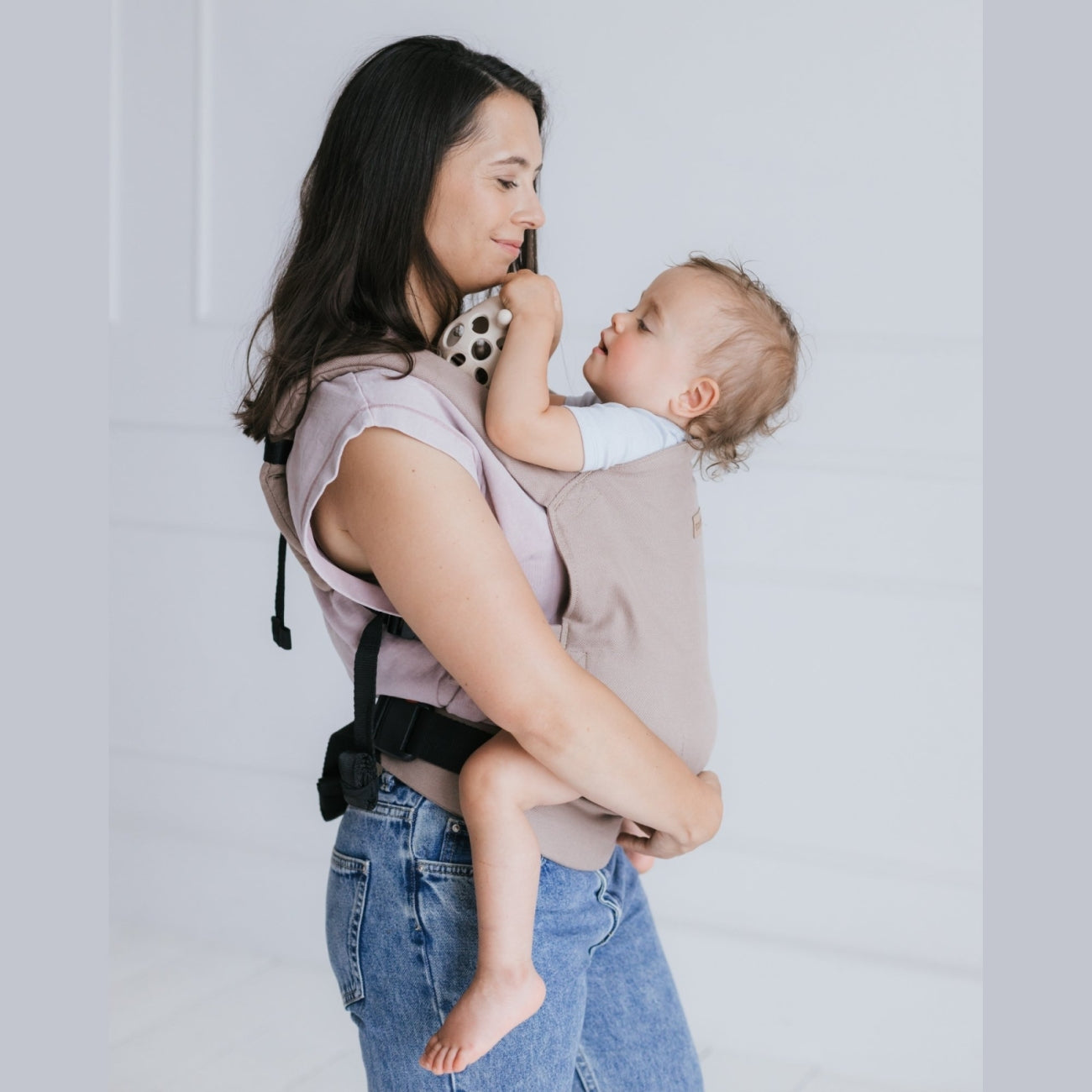 Babytrage BabyFlow, Latte – Detailansicht Trägersystem