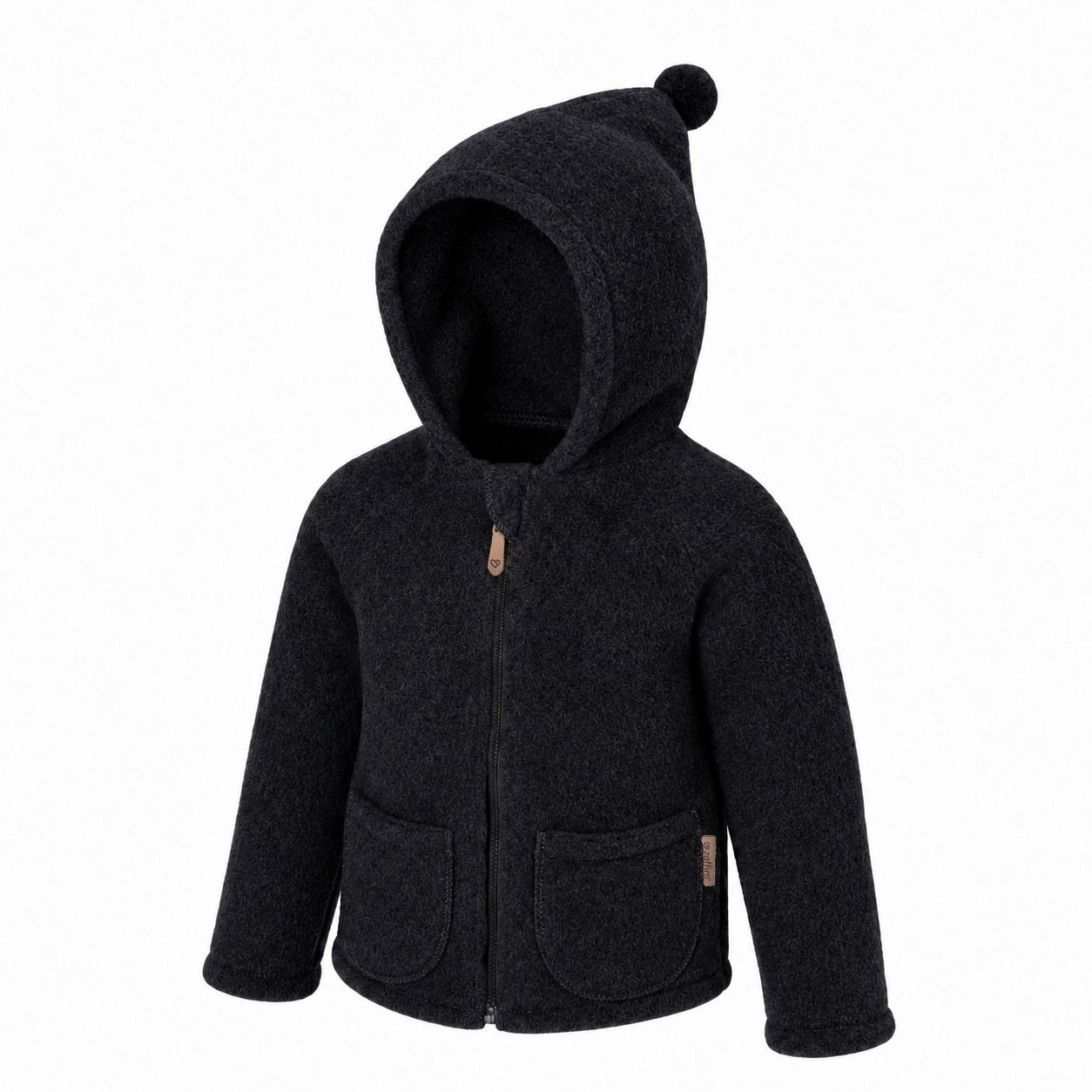 Kinder-Wolljacke Meri Sierra, Anthracite