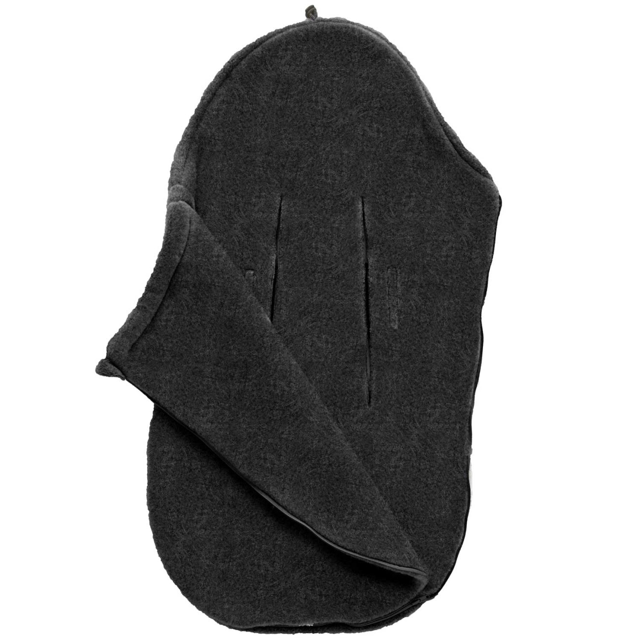 Wollfußsack Mini Sierra, Anthracite – Seitenansicht