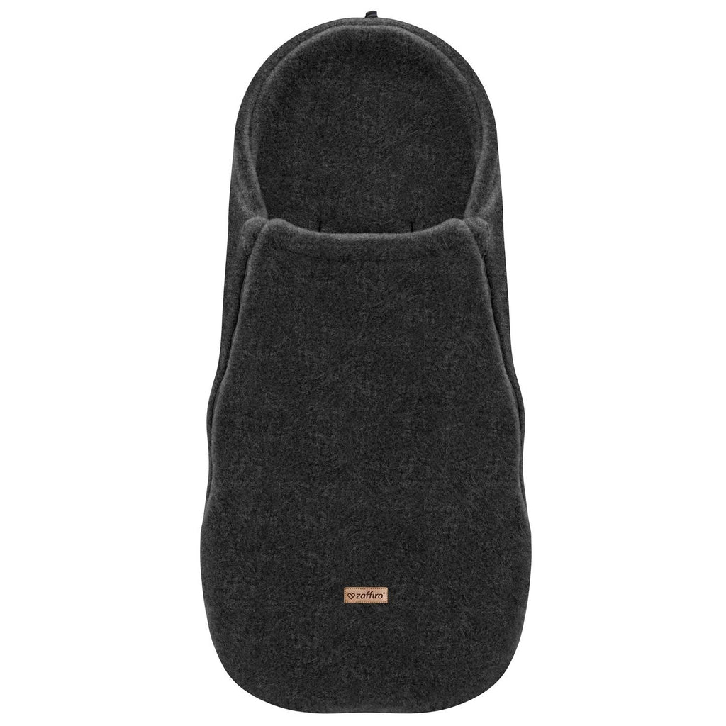 Wollfußsack Mini Sierra, Anthracite – Woll-Fußsack für Kinderwagen