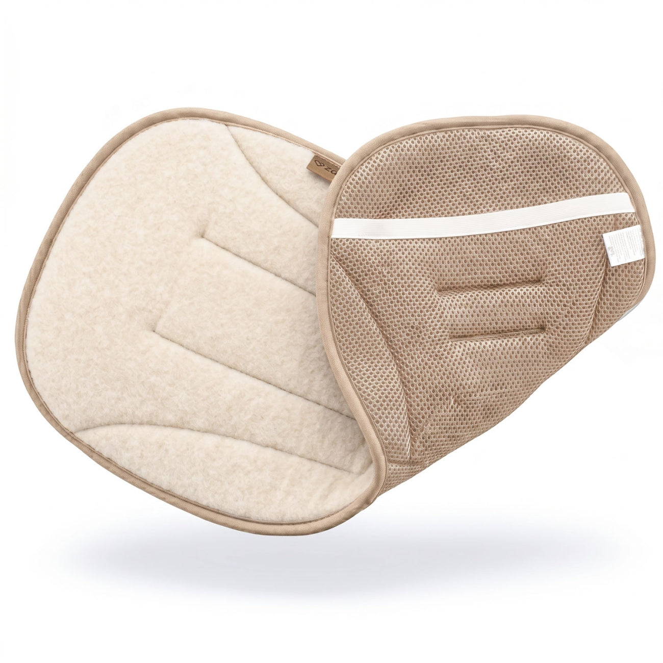Sitzauflage Sierra, Beige – Rückenansicht