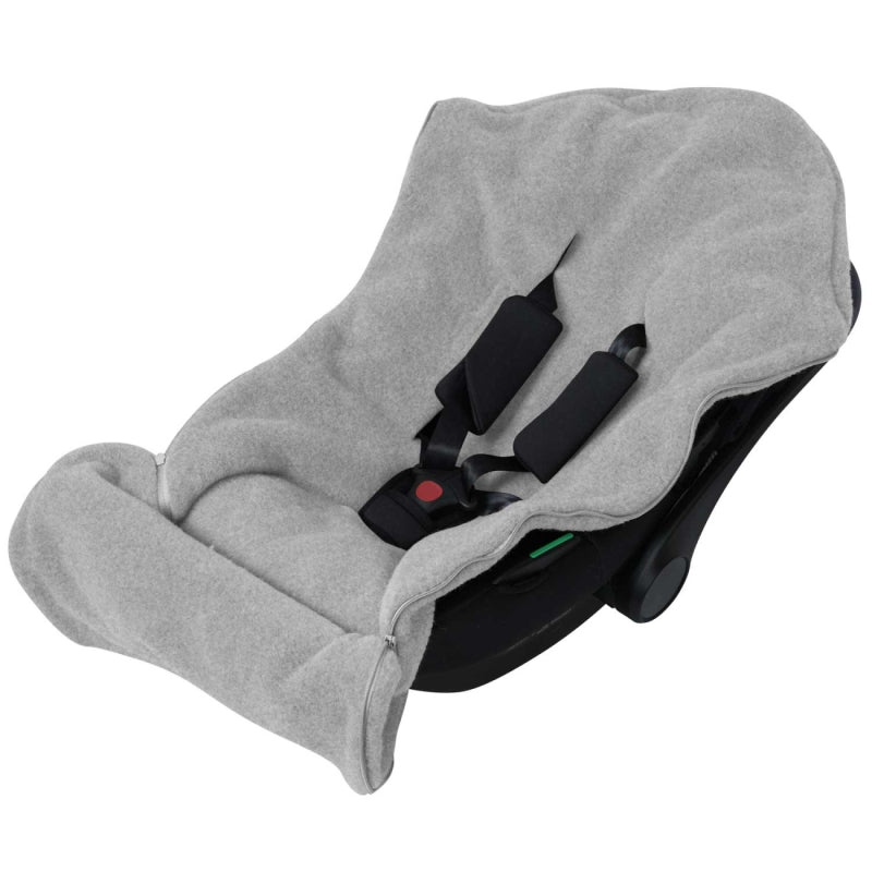 Wollfußsack Mini Sierra, Grey – Befestigung Detail