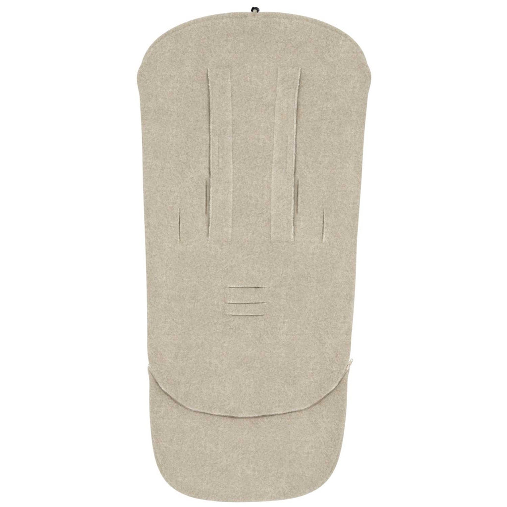 Wollfußsack Maxi Sierra, Beige – Vorderansicht