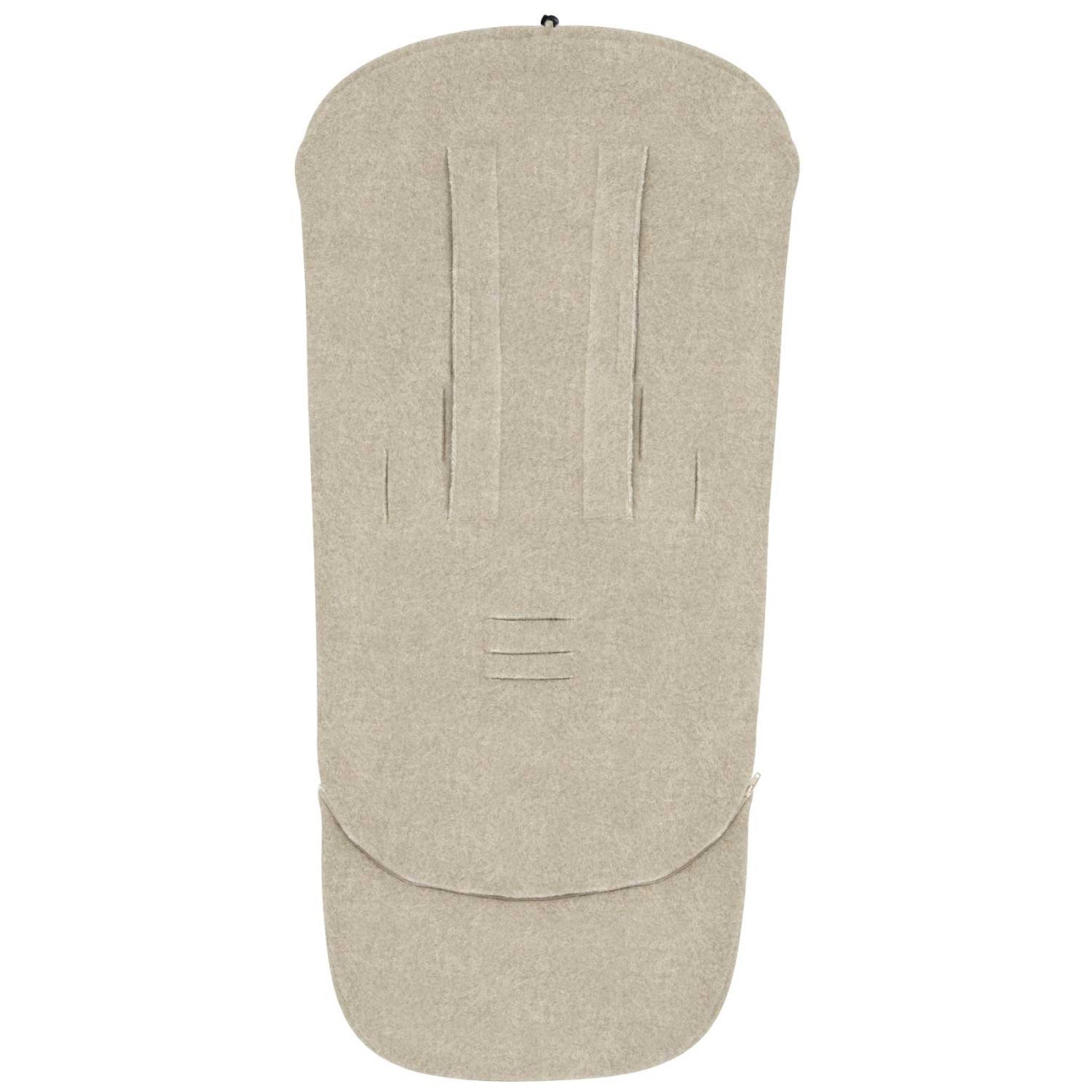 Wollfußsack Maxi Sierra, Beige – Vorderansicht