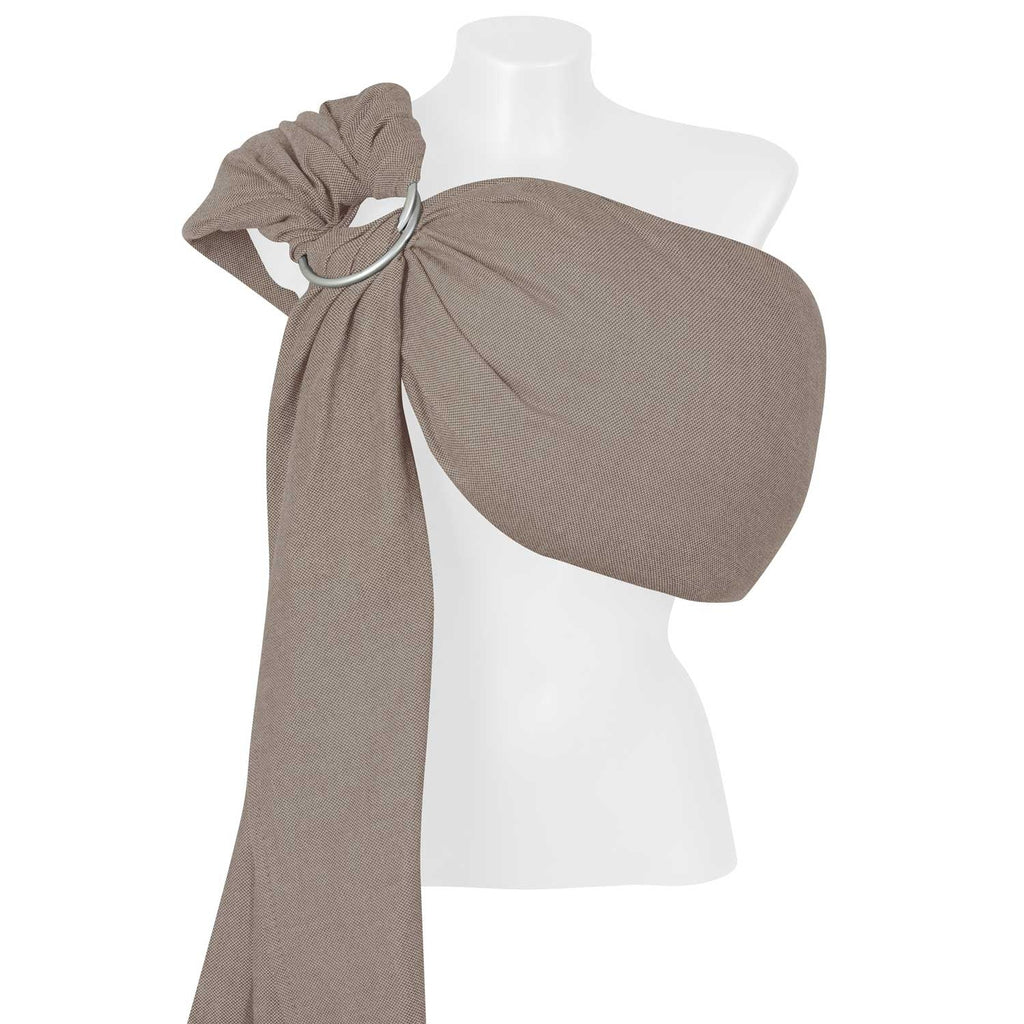 Ringtragetuch HugMe, Latte – Vorderansicht