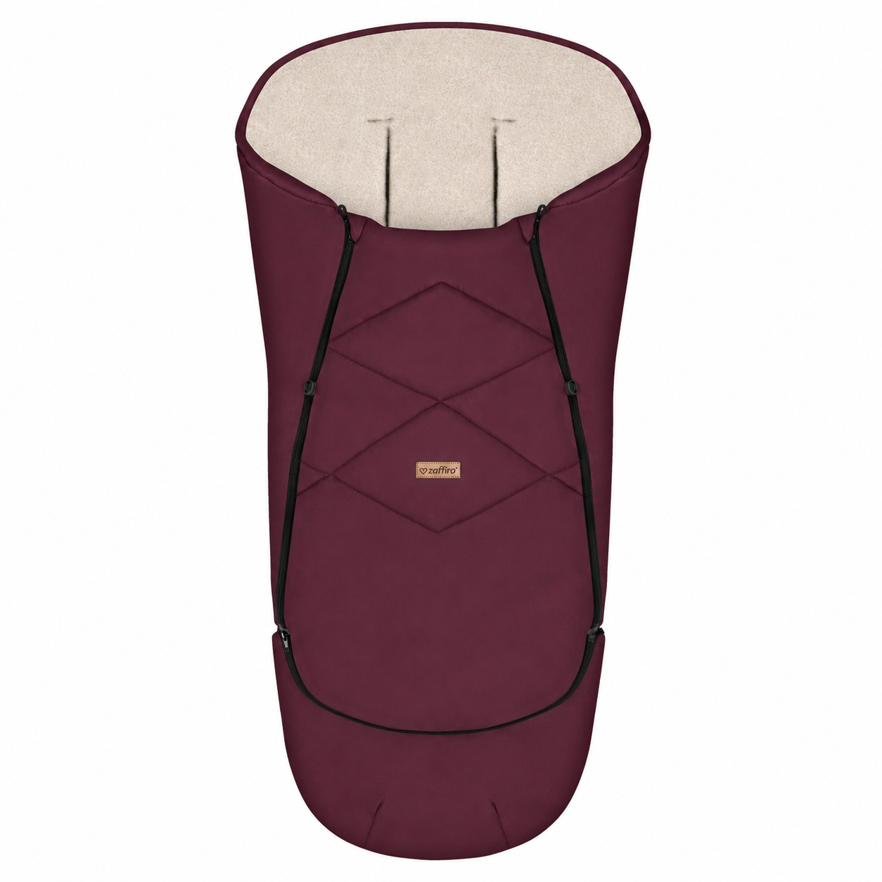 Fußsack EverGrow Aspen, Burgundy – mitwachsender Kinderwagen-Fußsack